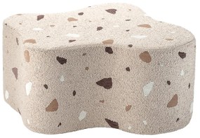 Terrazzo Πουφ Σκαμπο Cloud Υφασμα Μπουκλε / Σενιλ Μπεζ