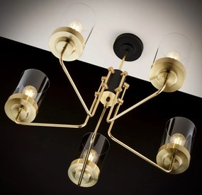 Κρεμαστό Πολύφωτο Ramirez Φ70cm 5xE27 Χρυσό