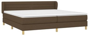 ΚΡΕΒΑΤΙ BOXSPRING ΜΕ ΣΤΡΩΜΑ ΣΚΟΥΡΟ ΚΑΦΕ 200X200 ΕΚ. ΥΦΑΣΜΑΤΙΝΟ 3126912