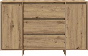 vidaXL Πλαϊνό γραφείο Artisan Oak 120 x 41 x 75 εκ. Επεξεργασμένο ξύλο