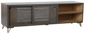 Τηλεόραση DKD Home Decor Μέταλλο Καφέ Ξύλο από Μάνγκο 160 x 40 x 50 cm