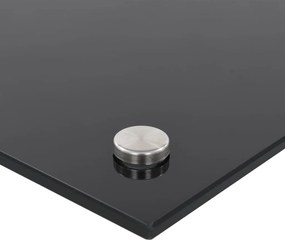 VidaXL Πλάτη Κουζίνας Μαύρη 80 x 50 εκ. από Ψημένο Γυαλί