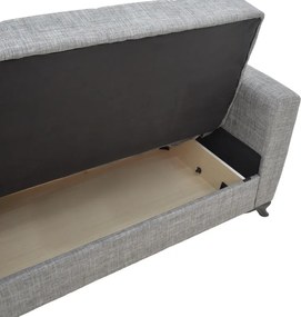 Σετ σαλονιού 2τεμ Modesto pakoworld ύφασμα σε γκρι απόχρωση