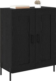 vidaXL Πλαϊνό γραφείο Μαύρη Οξυά 69,5 x 34 x 90 εκ.