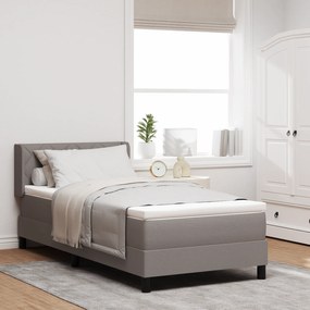vidaXL Κρεβάτι Box Spring με Ματ στο Ταουπέ, 90 x 200 cm Υφάσματος