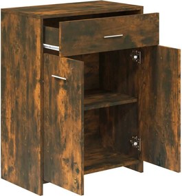 vidaXL Ντουλάπι Μπάνιου Καπνιστή Δρυς 60x33x80 εκ. Επεξεργασμένο Ξύλο