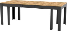 Τραπέζι Walnut επεκτεινόμενο-Fusiko-Mavro - 160.00Χ90.00Χ76.00cm