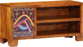 vidaXL Ντουλάπι τηλεόρασης πολύχρωμο 90x30x45 μασίφ ξύλο ακακίας