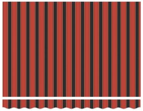 vidaXL Ανασυρόμενη Τέντα Πορτοκαλί και Καφέ 350x250 cm