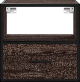vidaXL Επίτοιχα κομοδίνα 2 τεμάχια καφέ δρυς 40x31x39,5 cm
