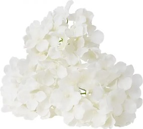 VEVOR 65 Pcs Artificial Silk Hydrangea Flowers 9.8 In Bouquet Arrangement White