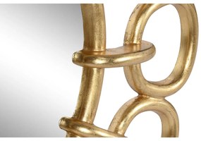 Τοίχο καθρέφτη Home ESPRIT Χρυσό 95 x 5 x 95 cm