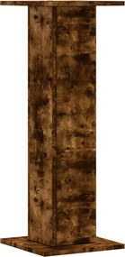 vidaXL Βάσεις Φυτών 2Τεμ. Καπνιστή Δρυς 30x30x80εκ. Επεξεργασμένο Ξύλο