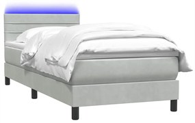 ΚΡΕΒΑΤΙ BOXSPRING ΜΕ ΣΤΡΩΜΑ ΑΝΟΙΧΤΟ ΓΚΡΙ 80X210 ΕΚ. ΒΕΛΟΥΔΙΝΟ 3316953