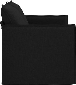 vidaXL Καναπές 120cm Μαύρο Μέταλλο