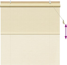 vidaXL Ρόλερ (στόρι) Φυσικό 160 x 160 cm Μπαμπού