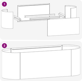vidaXL Υψωμένο Κρεβάτι Κήπου Λευκό 120 x 40 x 40 εκ