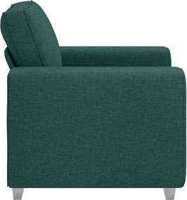 vidaXL Καθίσμα Σαλονιού Σκούρο Πράσινο 100 cm ύφασμα