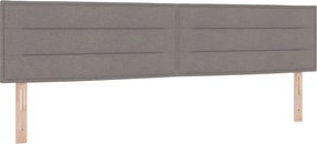 vidaXL LED κεφαλάρι με φώτα λωρίδας LED Taupe 200 cm Πολυεστέρας