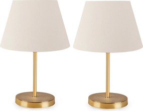 Table Lamp Set (2 Pieces) AYD - 2339 Cream
