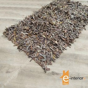 Δερμάτινο Χαλάκι Φουντωτό 70x140 - BROWN/BEIGE 5204995202950