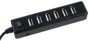LAMTECH USB HUB 7 PORTS BLACK