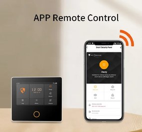 POWERTECH ασύρματο σύστημα συναγερμού PT-1125, αφής, Wi-Fi, 2G, TUYA