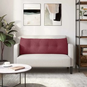 vidaXL Μαξιλάρι Πλάτης Κόκκινο 140 x 24 x 50 εκ ύφασμα