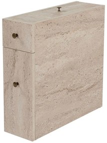 Ντουλάπι Μπάνιου Calencia 854KLN3917 20x60x55cm Marble Effect Beige Μοριοσανίδα, Μελαμίνη