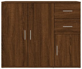 vidaXL Μπουφές Καφέ Δρυς 91x29,5x75 εκ. από Επεξεργασμένο Ξύλο