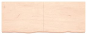 vidaXL Ράφι Τοίχου 160x60x(2-6) εκ. από Ακατέργαστο Μασίφ Ξύλο Δρυός