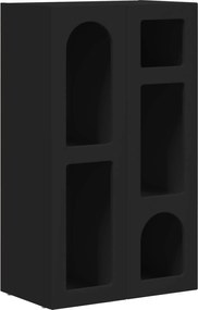 vidaXL Πλαϊνό γραφείο Μαύρο 59 x 35 x 100,5 εκ Επεξεργασμένο ξύλο