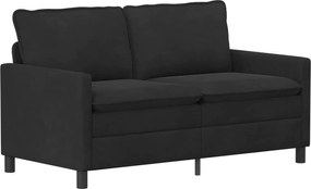 vidaXL Σετ Καναπέ 2 pcs Μαύρο Βελούδο