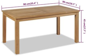 ΤΡΑΠΕΖΑΚΙ ΣΑΛΟΝΙΟΥ 90 X 50 X 45 ΕΚ. ΑΠΟ ΞΥΛΟ TEAK 43253