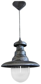 Φωτιστικό Οροφής Μονόφωτο FLP-100K 26-0028 Silver PVC