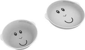 Παιδικό Σετ Φαγητού 2τμχ Matchstick Monkey Plate & Bowl Cool Grey