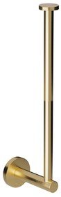 Χαρτοθήκη 2 Θέσεων Ανοξείδωτη Brushed Brass Pam &amp; Co 5x5x29εκ. 103-023
