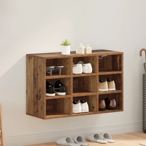 vidaXL Ντουλάπα Παπουτσιών Παλαιό ξύλο 103x30x51 εκ Επεξεργασμένο ξύλο