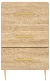 vidaXL Κομοδίνο Sonoma Δρυς 40 x 40 x 66 εκ. από Επεξεργασμένο Ξύλο