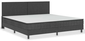 vidaXL Πλαίσιο Κρεβατιού Boxspring Γκρι 200 x 200 εκ. Υφασμάτινο