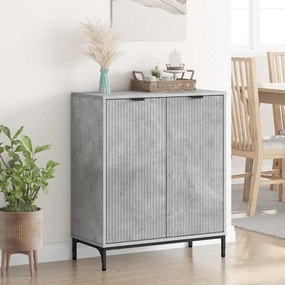 vidaXL Πλαϊνό γραφείο Γκρι σκυροδέματος 69.5 x 33 x 82 εκ.