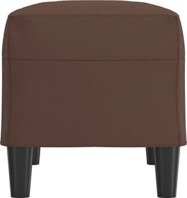 vidaXL Πάγκος Καφέ 70x35x41 εκ. από Συνθετικό Δέρμα