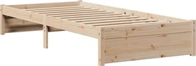 vidaXL Πλαίσιο Κρεβατιού Κεφαλάρι 75x190εκ. Μασίφ Πεύκο