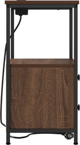 vidaXL Κομοδίνο Καφέ δρυς 40 x 31 x 60 εκ. Επεξεργασμένο ξύλο