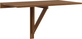 vidaXL Τραπέζι Τοίχου Πτυσσόμενο Καφέ Δρυς 100x60x56 εκ. Επεξ. Ξύλο