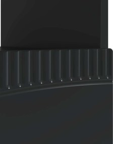 vidaXL Ντουλάπα LED Τηλεόρασης Μαύρο Επεξεργασμένο Ξύλο