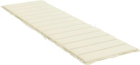 vidaXL Μαξιλάρια ξαπλώστρας Ύφασμα Oxford (100% πολυεστέρας) Κρεμ