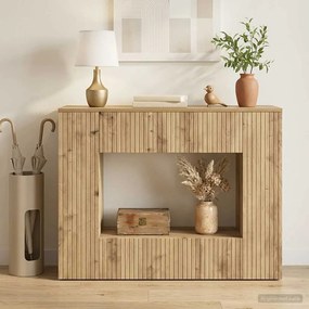 vidaXL Τραπέζι κονσόλας Τεχνίτικη Δρυς 101 x 29 x 74 εκ.