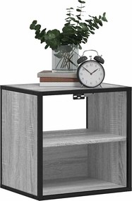 vidaXL Επίτοιχο κομοδίνο Grey Sonoma 40x31x39,5 cm