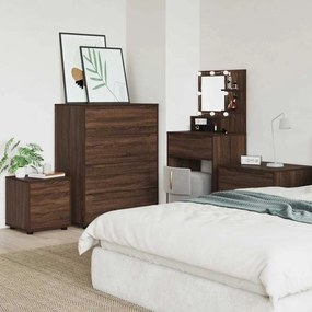 vidaXL Ντουλάπι Μπάνιου Καφέ δρυς 40,5 x 40 x 44 εκ Επεξεργασμένο ξύλο